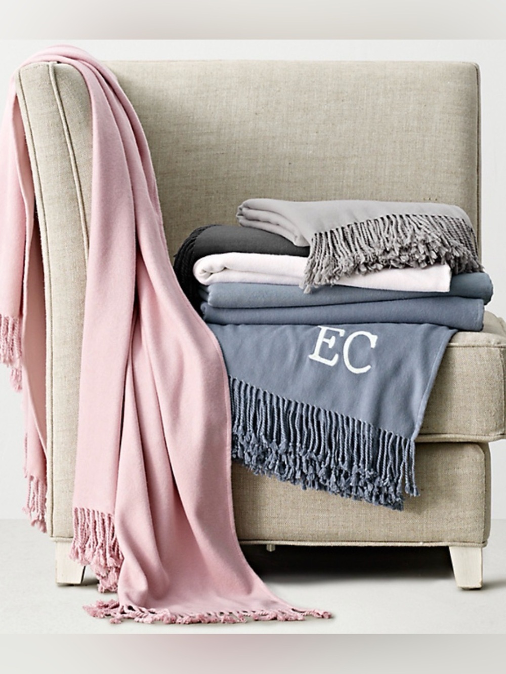 Restoration Hardware Teen LUXE BAMBOO THROW (tan)